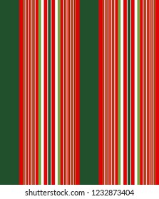 Stripe pattern with red,green and white colors vertical parallel stripes.Vector illustration.Christmas and New year concept.