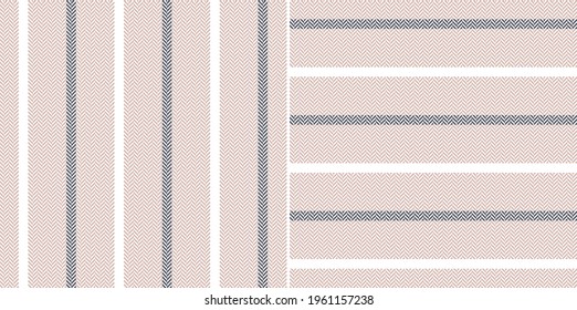 Stripe pattern textured classic in pink, grey, white. Simple herringbone pin lines for cotton or linen dress, shirt, skirt, trousers, other modern spring summer autumn winter fashion fabric design.