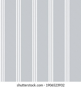 Stripe pattern textured in grey and white. Seamless vertical lines classic background graphic for dress, bed sheet, trousers, shirt, wallpaper, or other modern fashion or home textile design.