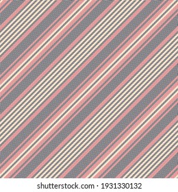 Stripe pattern textured vector in navy blue, red, beige. Seamless diagonal herringbone background graphic for autumn winter dress, skirt, blanket, other modern everyday casual fashion textile print.