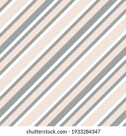 Stripe pattern textured vector in pink, grey, white. Seamless diagonal herringbone background graphic for spring summer dress, skirt, shirt, other modern everyday womenswear fashion textile print.