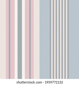 Stripe pattern textured wide in grey blue and pink. Seamless vertical large stripes for dress, trousers, curtains, mattress, bed sheet, other modern womenswear fashion or home textile print.