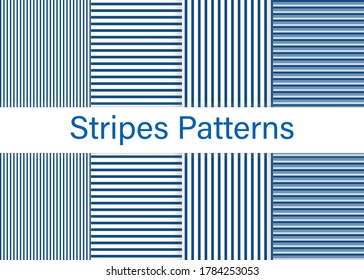 Stripe pattern. Trendy colors background. Vector illustration. Horizontal, vertical stripes pattern.