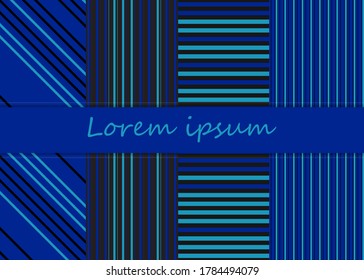 Stripe pattern. Trendy colors background. Vector illustration. Horizontal, vertical stripes pattern.