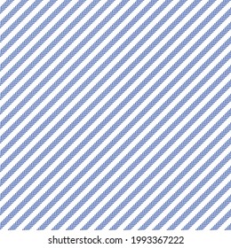 Stripe pattern vector in blue and white. Seamless geometric herringbone textured lines for cotton shirt, dress, skirt, trousers, other modern spring summer autumn winter fashion fabric design.