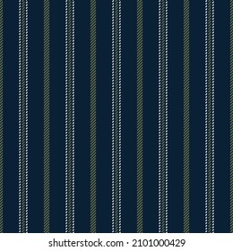 Stripe pattern vector in navy blue, khaki olive green, white for shirt, dress, jacket, blouse, skirt, trousers, pyjamas. Seamless elegant illustration for spring summer autumn winter textile print.