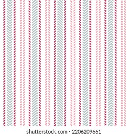 Stripe pattern vector, Pink provence weave striped seamless background, stitch linen stripes, picnic line fabric, table cloth, towel textile