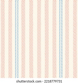 Stripe pattern vector, Provence weave striped seamless background, stitch linen stripes, ethnic line fabric, table cloth, towel textile