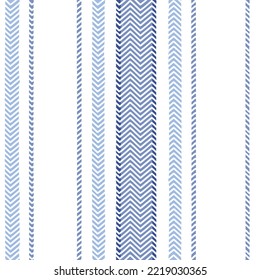 Stripe pattern vector, Provence weave striped seamless background, stitch linen stripes, ethnic line fabric, table cloth, towel textile