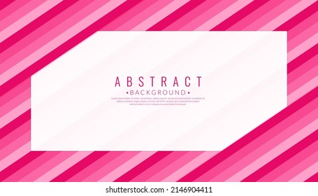 Stripe pink background. Diagonal striped candy pastel wallpaper. Space for your text. Vector illustration.