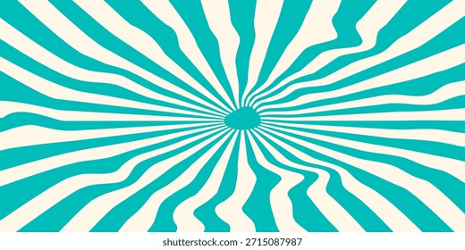 Stripe rainbow groovy wavy background set with retro curves