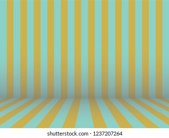 Stripe Room in Egypt themed background : Teal - yellow.