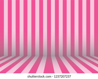 Stripe Room in Girly love themed background : Pink - light pink.