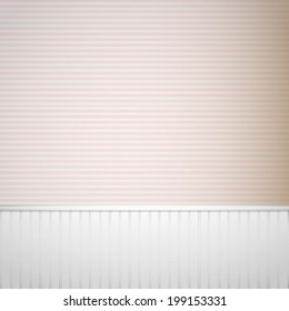 Stripe room interior