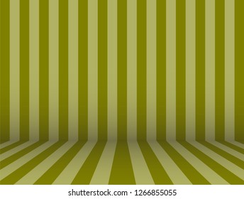 Stripe Room in OLIVE color color themed background illustration in vector.