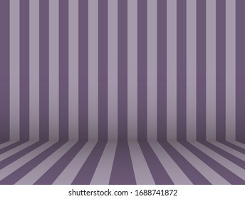 Pared de habitación de banda y suelo en la ilustración de fondo con temática púrpura de Compote de uva en vectorial.