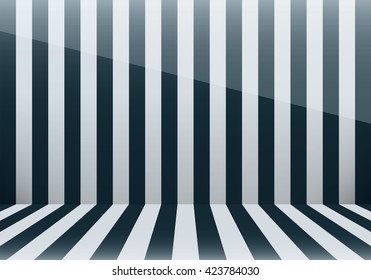 stripe room(dark blue)