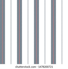Stripe and rope seamless pattern with navy blue, red and white colors vertical parallel stripes.Vector stripe abstract background.
