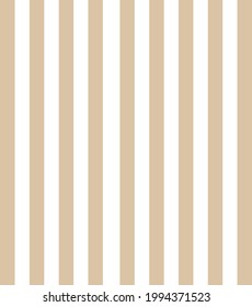 Stripe seamless pattern with beige pastel and white colors vertical parallel stripes.Vector abstract background.