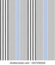 Stripe seamless pattern with Black, Blue and White colors vertical parallel stripes.Vector stripe pattern abstract background.