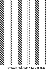 Stripe seamless pattern with black and white vertical parallel stripes.Vector illustration.