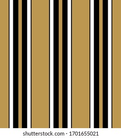 Trazado sin fisuras con ％ 0020ฺ dorado , Color negro y blanco rayas paralelas verticales.Fondo abstracto vectorial.