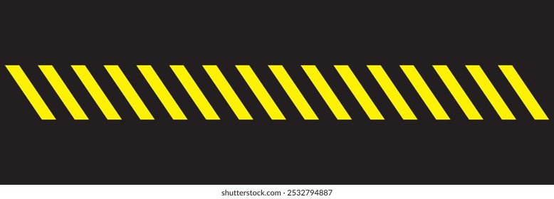 Patrón de rayas sin costuras con negro, amarillo. Línea Policial. Divisor de corte. Cintas de precaución con barras diagonales negras y amarillas
