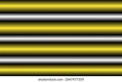 Stripe seamless pattern with Black, Yellow and Red horizontal parallel stripes.Vector abstract background.
