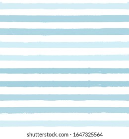 Trazado sin fisuras, fondo rayado de color azul, pinceladas de pincel pastel infantil. rayas vectoriales, fondo de línea de pincel marino