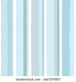 Trazado sin fisuras, fondo rayado de color azul, pinceladas de pincel pastel infantil. rayas vectoriales, fondo de línea de pincel marino