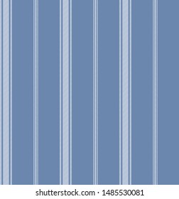 Stripe seamless pattern with Blue tone and White colors vertical parallel stripes.Vector abstract background.