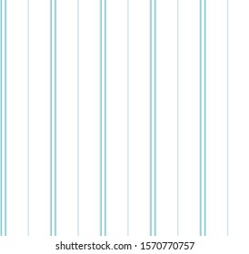 Stripe seamless pattern with Blue tone color and White vertical parallel stripes.Vector abstract background.