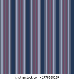 Stripe seamless pattern with blue and violet vertical parallel stripes.Vector stripe pattern illustration
