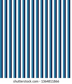 Stripe seamless pattern with blue and white colors vertical parallel stripes.Vector abstract background.