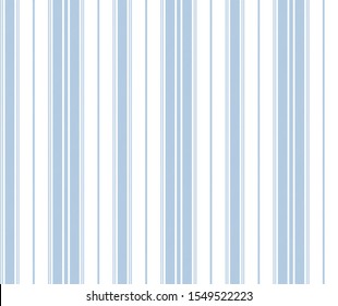 Stripe seamless pattern with Blue and White colors vertical parallel stripes.Vector pattern stripe abstract background.