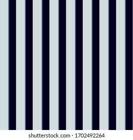 Stripe seamless pattern with ฺclassic blue and white colors vertical parallel stripes.Vector abstract background.