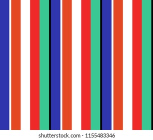 Stripe seamless pattern with colorful colors vertical parallel stripes.Vector abstract background.