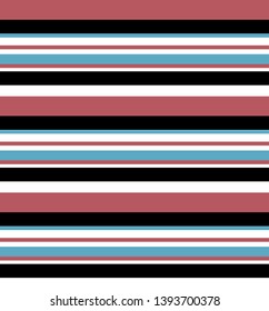 Stripe seamless pattern with Colorful colors horizontal parallel stripes.Vector abstract background.