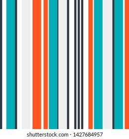 Stripe seamless pattern with colorful colors parallel stripes.Vector illustration.EPS 10