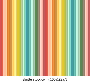 Stripe seamless pattern with colorful colors vertical parallel stripes.Vector stripe pattern abstract  background.
