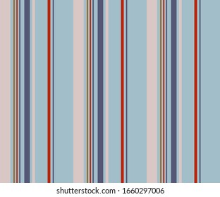 Stripe seamless pattern with colorful colors vertical parallel stripes.Vector abstract background.