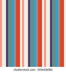 Stripe seamless pattern with Colorful colors vertical parallel stripes.Vector stripe pattern abstract background. summer colour concept.