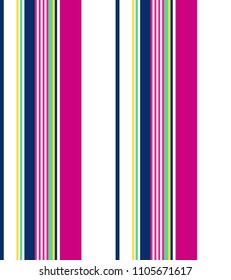 Stripe seamless pattern with colorful vertical parallel colors.Vector pattern stripe abstract background.