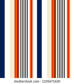 stripe seamless pattern with colorful vertical parallel colors.Vector pattern stripes abstract background.