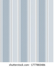 Stripe seamless pattern with Dark blue, Blue and White colors vertical parallel stripes.Vector abstract background.