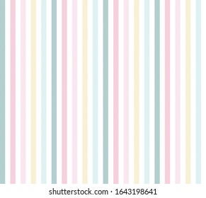 Color verde pastel, rosa, amarillo y blanco y rayas paralelas verticales de colores blancos.Fondo abstracto vectorial.