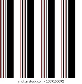 Stripe seamless pattern with Navy blue, White and Red colors vertical parallel stripes.Vector abstract background.