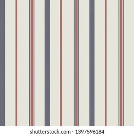 Stripe seamless pattern with Navy blue, Maroon and beige colors vertical parallel stripes.Vector abstract background.