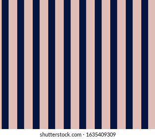 Stripe seamless pattern with Navy blue, Pink and Salmon pink colors vertical parallel stripes.Vector abstract background.