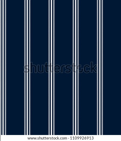 Stripe Seamless Pattern Navy Blue White Stock Vector